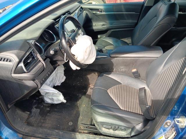 4T1B11HK1KU214973 - 2019 TOYOTA CAMRY L BLUE photo 7