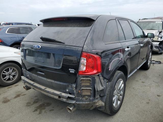 2FMDK4JC6BBB68377 - 2011 FORD EDGE SEL BLACK photo 3