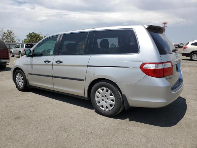 5FNRL38287B104124 - 2007 HONDA ODYSSEY LX SILVER photo 2