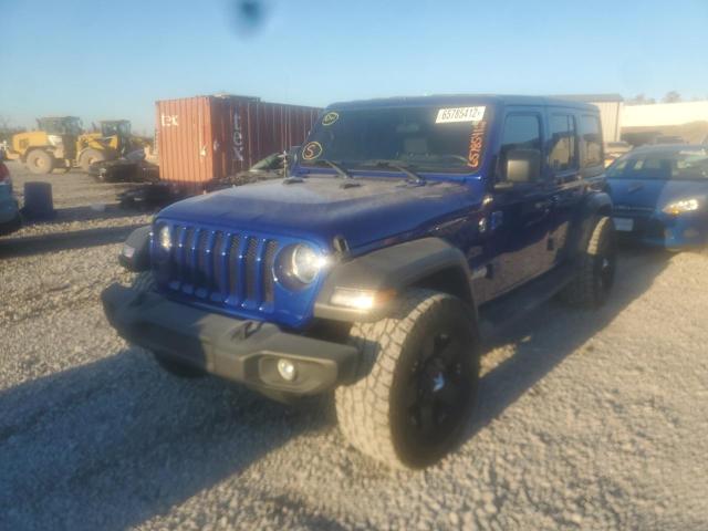 1C4HJXDN3JW322614 - 2018 JEEP WRANGLER U SPORT ლურჯი ფოტო 2