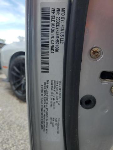 2C3CDZFJ8MH521060 - 2021 DODGE CHALLENGER R/T SCAT PACK SILVER photo 13