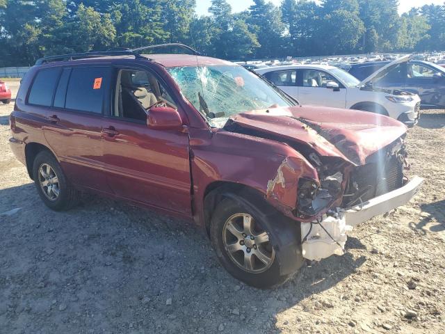 JTEDP21A640013885 - 2004 TOYOTA HIGHLANDER BASE RED photo 4