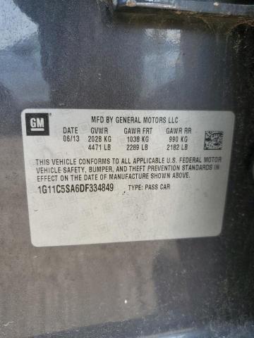 1G11C5SA6DF334849 - 2013 CHEVROLET MALIBU 1LT CHARCOAL photo 12