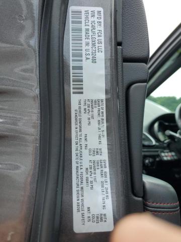 1C4RJFLGXMC732480 - 2021 JEEP GRAND CHER TRAILHAWK 烧焦的 照片 13