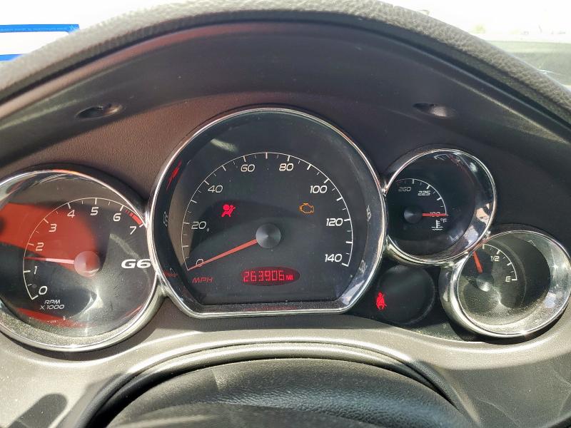 1G2ZG58N874202897 - 2007 PONTIAC G6 BASE WHITE photo 9