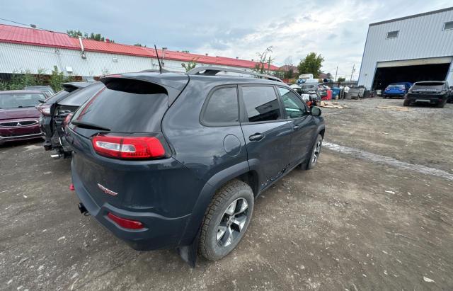 1C4PJMBS1GW202337 - 2016 JEEP CHEROKEE TRAILHAWK BLUE photo 4