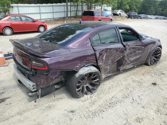 2C3CDXL9XNH101767 - 2022 DODGE CHARGER SRT HELLCAT PURPLE photo 3