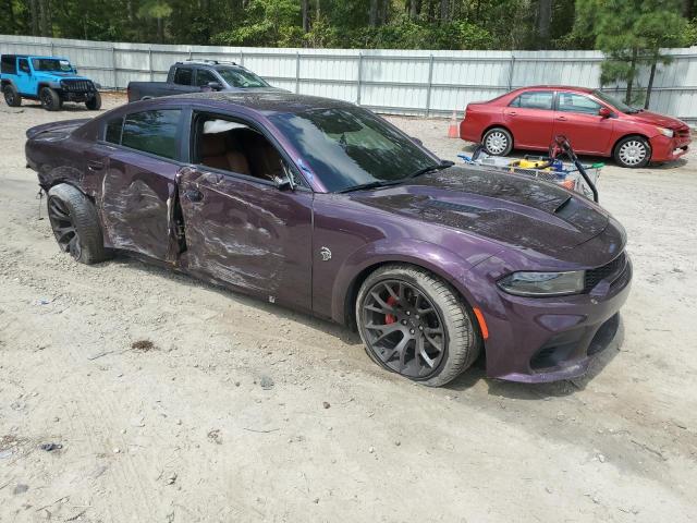 2C3CDXL9XNH101767 - 2022 DODGE CHARGER SRT HELLCAT PURPLE photo 4