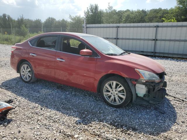 3N1AB7AP9EY341898 - 2014 NISSAN SENTRA S RED photo 4