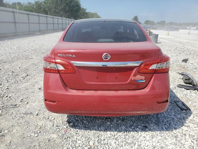 3N1AB7AP9EY341898 - 2014 NISSAN SENTRA S RED photo 6