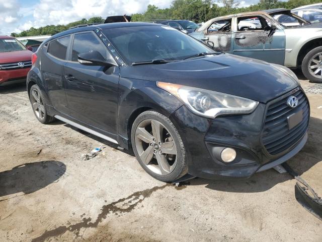 KMHTC6AEXEU194629 - 2014 HYUNDAI VELOSTER TURBO BLACK photo 4