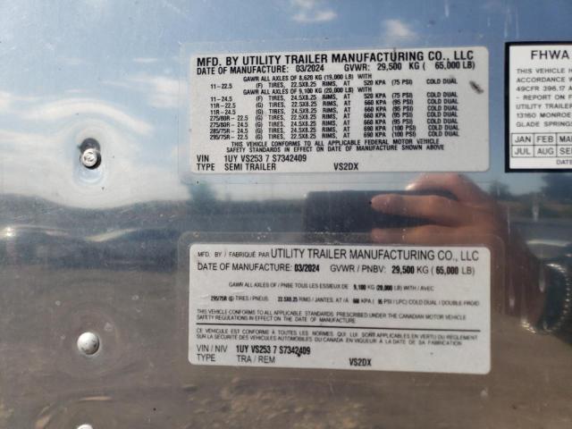 1UYVS2537S7342409 - 2025 UTILITY VS2DX BLACK photo 10