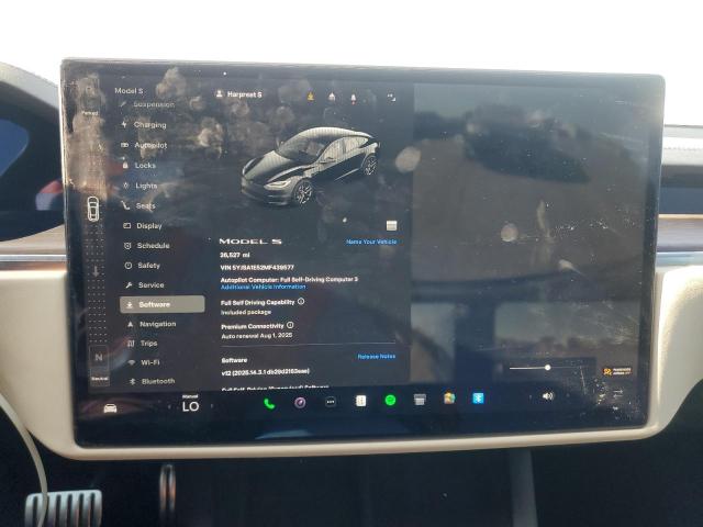 5YJSA1E52MF439577 - 2021 TESLA MODEL S Қара фото 9