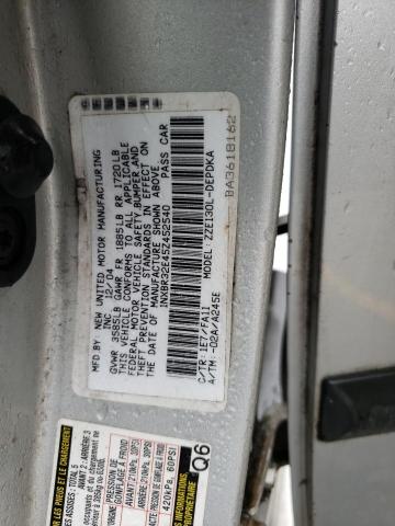 1NXBR32E45Z452540 - 2005 TOYOTA COROLLA XR CE SILVER photo 12