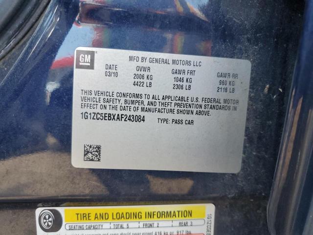 1G1ZC5EBXAF243084 - 2010 CHEVROLET MALIBU 1LT 蓝色 照片 12