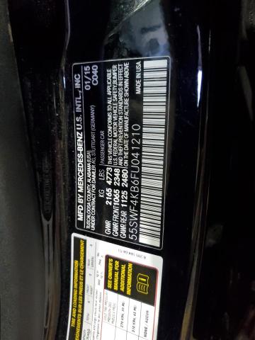 55SWF4KB6FU041210 - 2015 MERCEDES-BENZ C 300 4MATIC BLACK photo 12