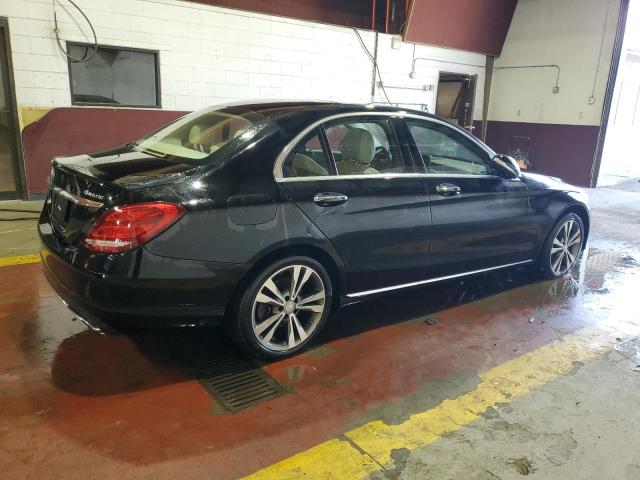 55SWF4KB6FU041210 - 2015 MERCEDES-BENZ C 300 4MATIC BLACK photo 3