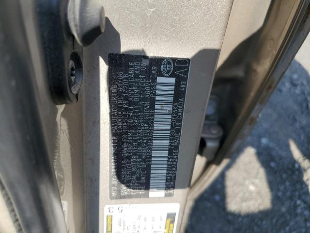 2T1BR30EX6C625418 - 2006 TOYOTA COROLLA CE GRAY photo 12