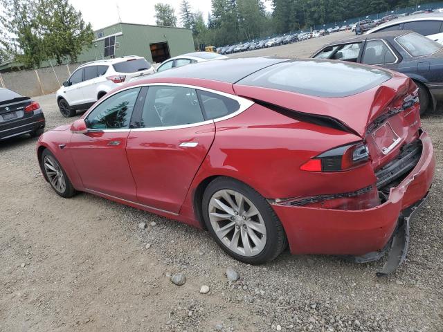 5YJSA1E23HF234071 - 2017 TESLA MODEL S RED photo 2
