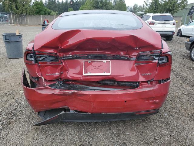 5YJSA1E23HF234071 - 2017 TESLA MODEL S RED photo 6