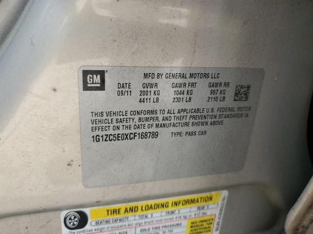 1G1ZC5E0XCF168789 - 2012 CHEVROLET MALIBU 1LT BEIGE photo 12