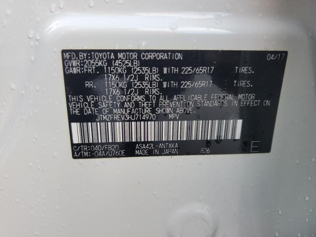 JTMZFREV3HJ714970 - 2017 TOYOTA RAV4 LE Ağ foto 14