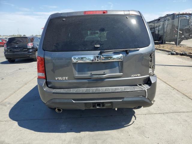 5FNYF4H53DB009825 - 2013 HONDA PILOT EXL GRAY photo 6