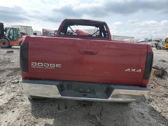 3D7KU28CX4G201385 - 2004 DODGE RAM 2500 ST RED photo 6