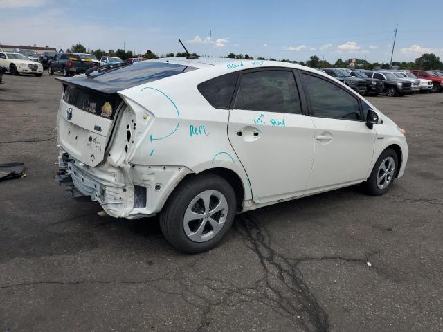 JTDKN3DU6F0415941 - 2015 TOYOTA PRIUS WHITE photo 3