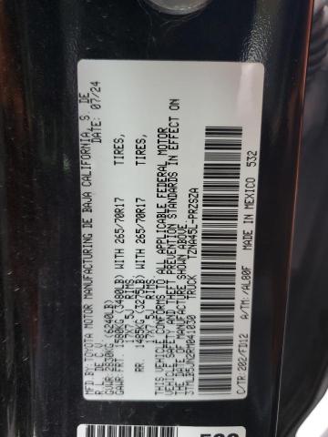 3TMLB5JN2RM041030 - 2024 TOYOTA TACOMA DOUBLE CAB Noir photo 12