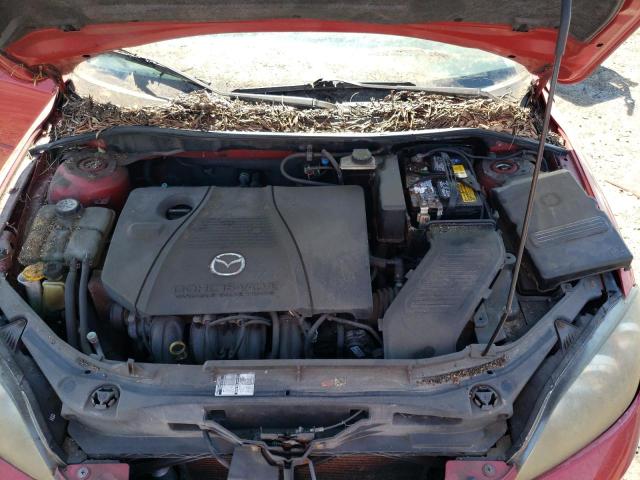 JM1BK343951290863 - 2005 MAZDA 3 HATCHBACK RED photo 11