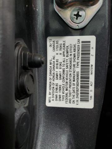 2HGFB2F56DH564855 - 2013 HONDA CIVIC LX GRAY photo 12