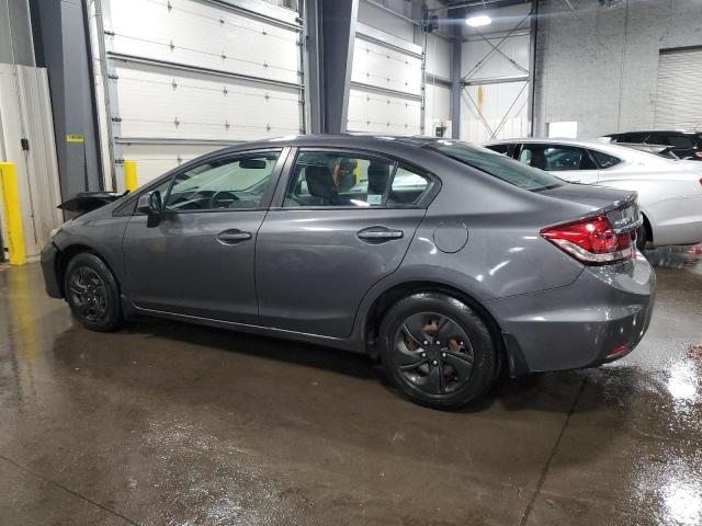2HGFB2F56DH564855 - 2013 HONDA CIVIC LX GRAY photo 2