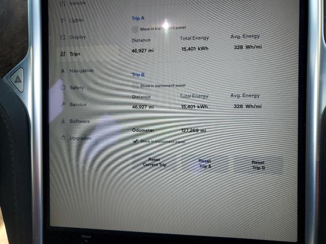 5YJSA1E20HF185170 - 2017 TESLA MODEL S ნაცრისფერი ფოტო 9