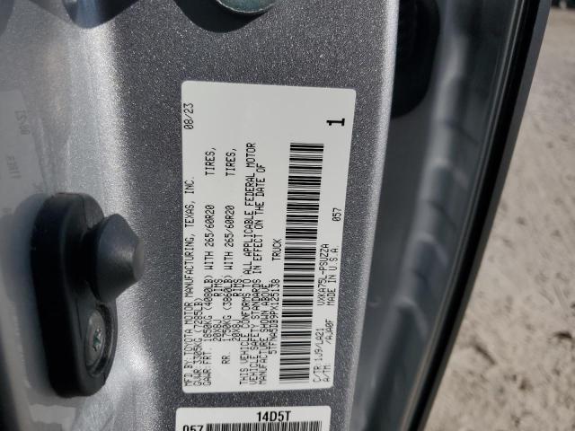 5TFNA5DB9PX125138 - 2023 TOYOTA TUNDRA CREWMAX PLATINUM SILVER photo 12