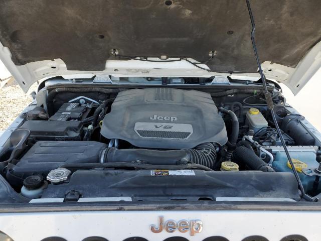 1C4BJWEG1EL259570 - 2014 JEEP WRANGLER U SAHARA WHITE photo 11