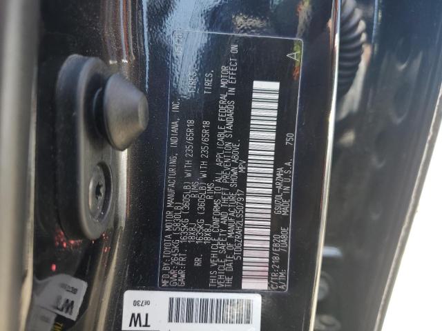 5TDGZRAH2LS507917 - 2020 TOYOTA HIGHLANDER XLE შავი ფოტო 14