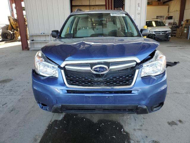 JF2SJABC9FH832077 - 2015 SUBARU FORESTER 2.5I BLUE photo 5