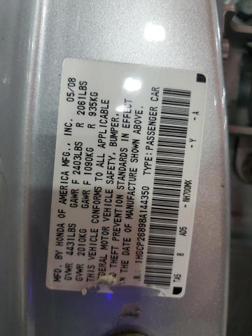 1HGCP26898A144350 - 2008 HONDA ACCORD EXL SILVER photo 13