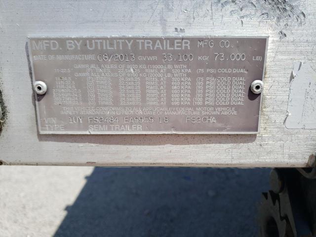1UYFS2484EA995918 - 2014 UTILITY TRAILER Gümüş foto 10