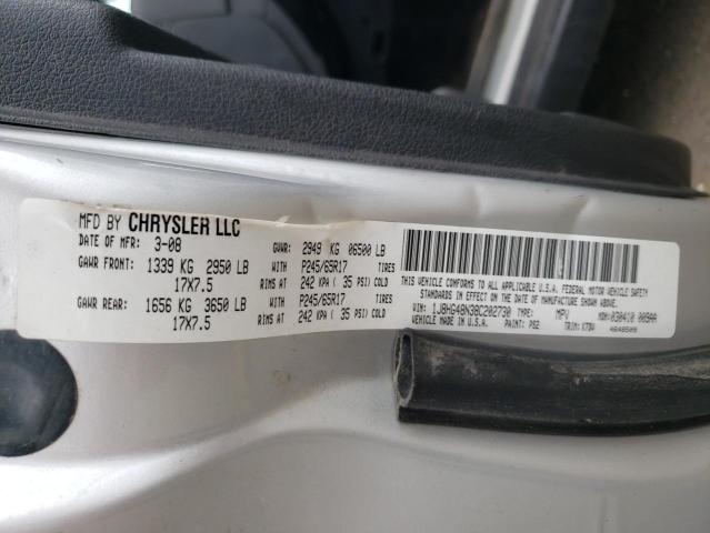 1J8HG48N38C202730 - 2008 JEEP COMMANDER SPORT Silber Foto 13