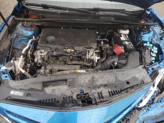 4T1B11HK9KU296869 - 2019 TOYOTA CAMRY L BLUE photo 11