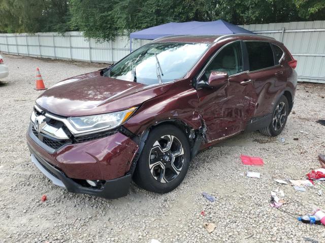 7FARW1H91HE032942 - 2017 HONDA CR-V TOURING BURGUNDY photo 1