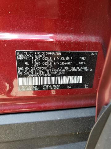 JTMP1RFV2KD042507 - 2019 TOYOTA RAV4 XLE 勃艮第红 照片 24