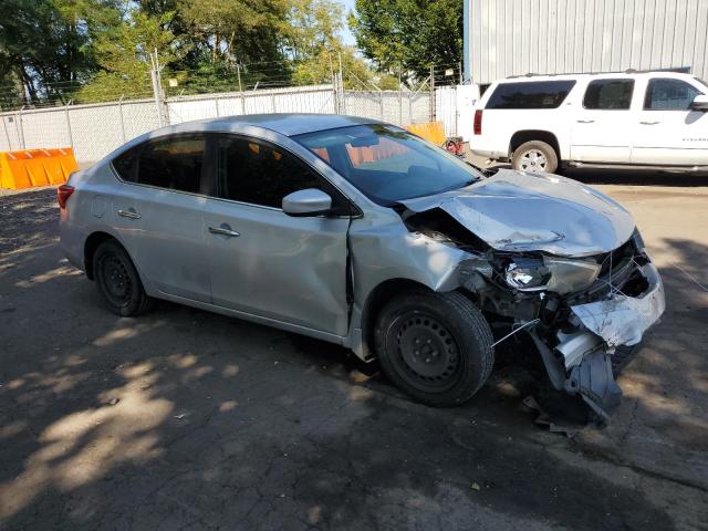 3N1AB7AP2HL635564 - 2017 NISSAN SENTRA S 银色 照片 4