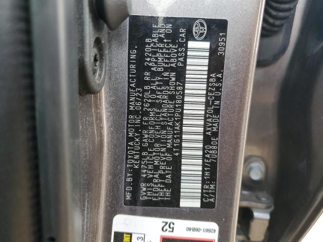 4T1G11AK1PU180587 - 2023 TOYOTA CAMRY SE NIGHT SHADE GRAY photo 12