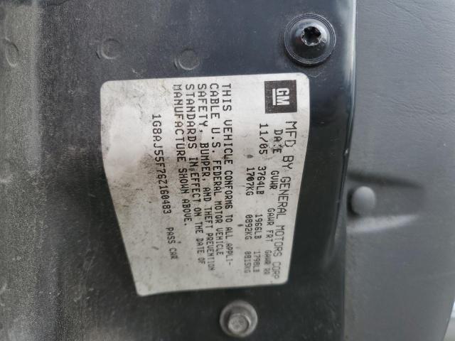 1G8AJ55F76Z160483 - 2006 SATURN ION LEVEL 2 SILVER photo 12
