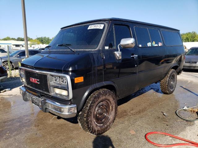 1GJGG35K6RF506649 - 1994 GMC RALLY WAGO G3500 BLACK photo 1