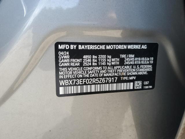 WBX73EF02R5Z67917 - 2024 BMW X1 XDRIVE28I SILVER photo 13