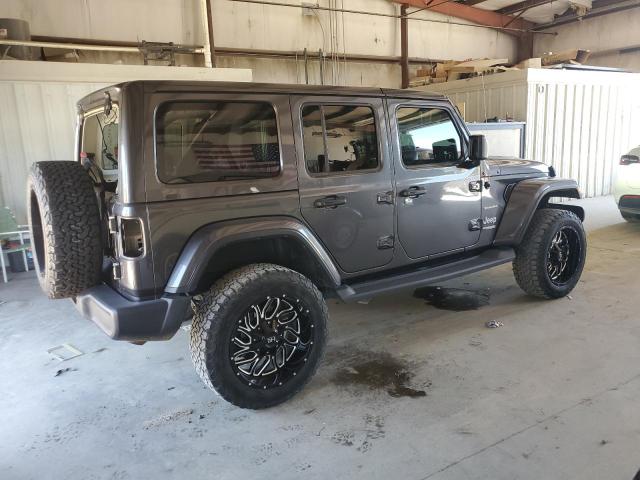 1C4HJXEN6JW197929 - 2018 JEEP WRANGLER UNLIMITED SAHARA ნაცრისფერი ფოტო 3